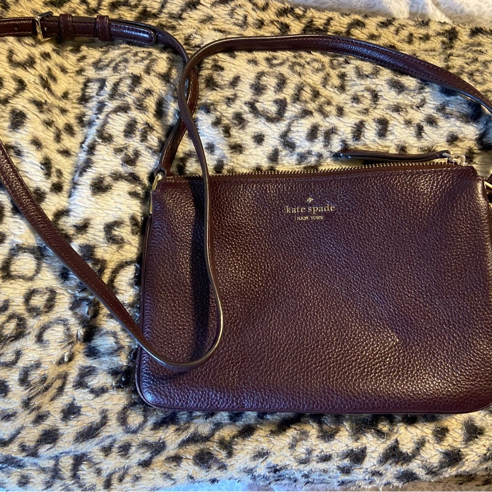 Kate Spade purple leather purse. Great condition